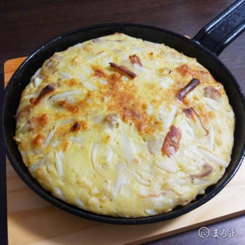 山芋鉄板　お好み焼き風