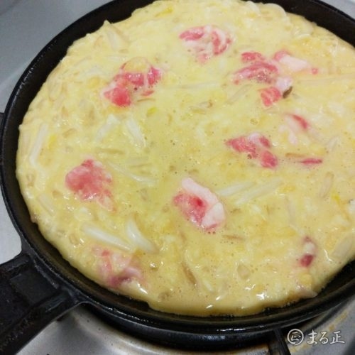 山芋鉄板　お好み焼き風