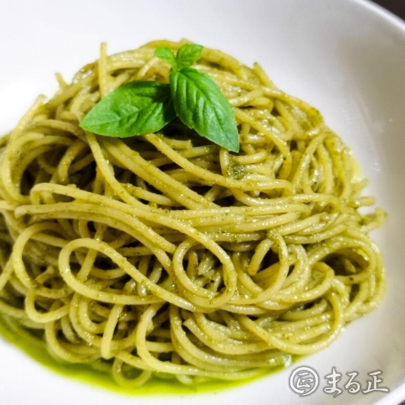 簡単バジルソースのパスタ